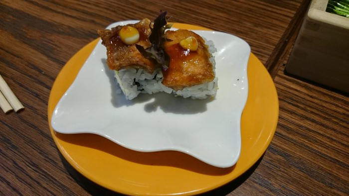 Cooked Salmon Skin Sushi roll